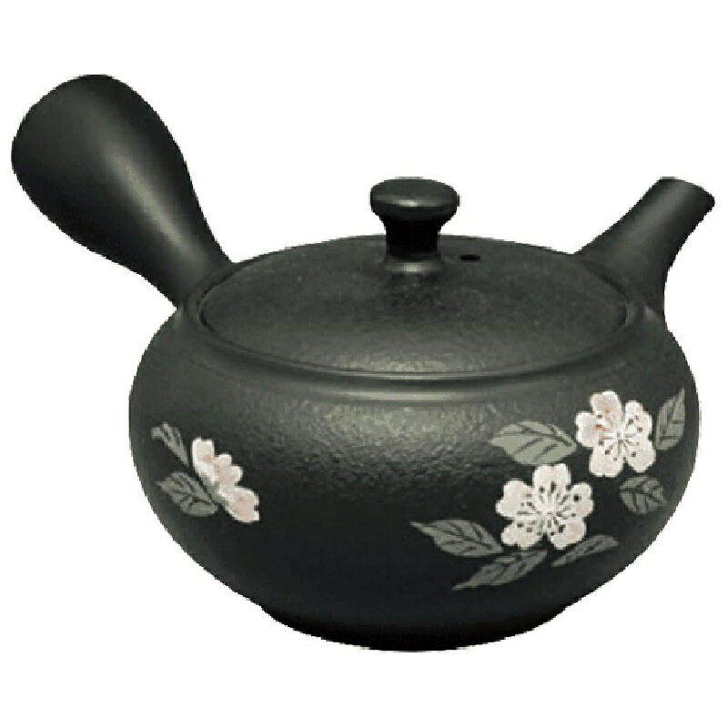 常滑焼 急須 春秋作「ノタ打ち桜」220ml (セラメッシュ茶こし)