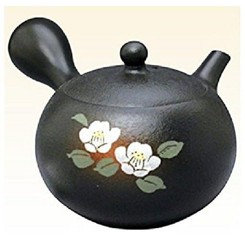 常滑焼 急須 春秋作「白椿」210ml (セラメッシュ茶こし)