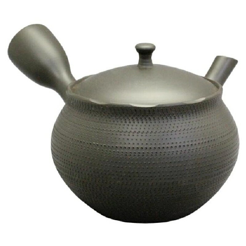 常滑焼 急須 北龍作「黒窯変天カット」220ml (セラメッシュ茶こし)