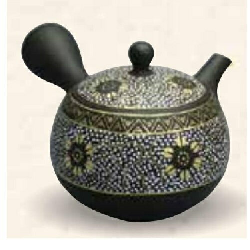 常滑焼 急須 昭萌作「白粒唐草」200ml (セラメッシュ茶こし)