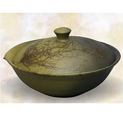 常滑焼 急須 白山作「緑窯変 藻掛絞り出し」70ml