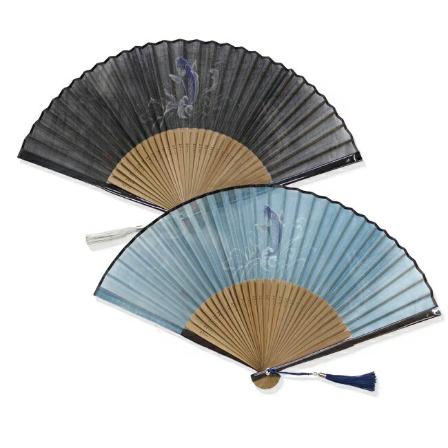 【男性用扇子】水昇（扇子袋付き・桐箱入り）