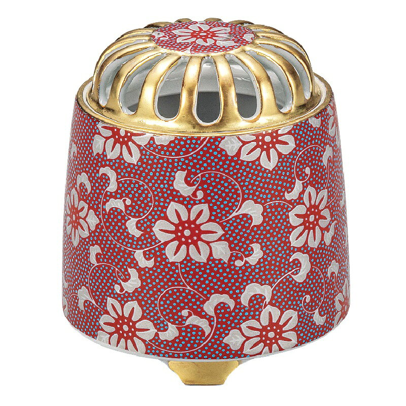 incense Burners - 九谷焼 3号香炉 鉄仙紋