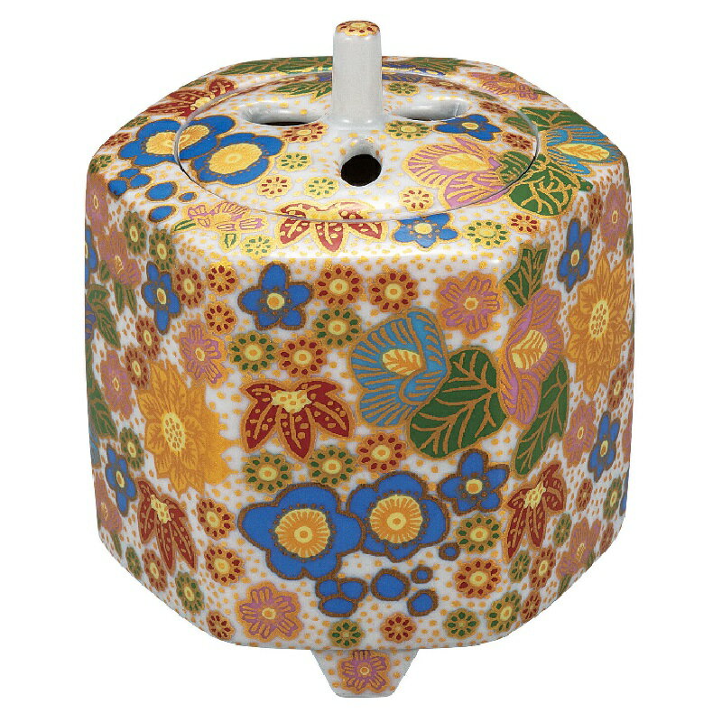 incense Burners - 九谷焼 3号香炉 花詰