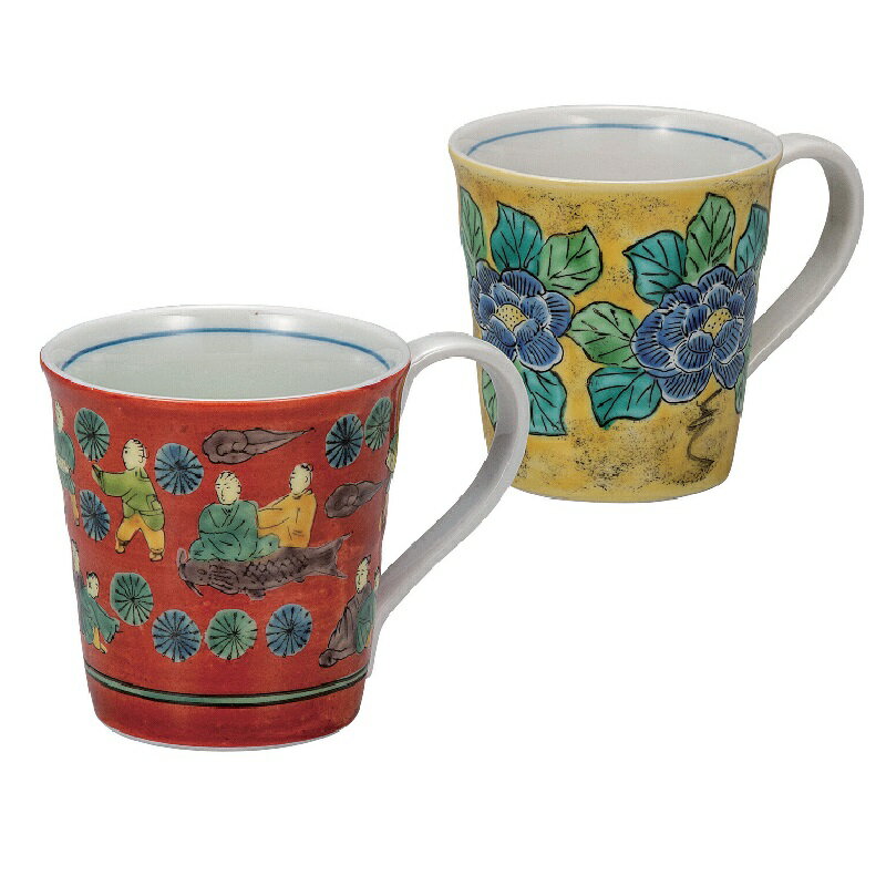 九谷焼 ペアマグカップ 木米/吉田屋