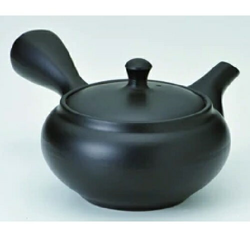 大容量！たっぷりサイズ■常滑焼急須【帯網/大きい急須】黒3号円急須　520cc