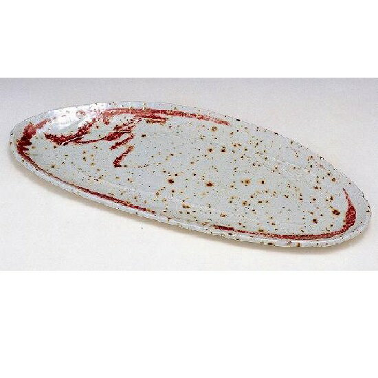 信楽焼 皿 プレート・辰砂掛パーティー皿