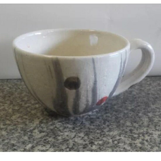 信楽焼 スープカップ・水玉 (約200cc)