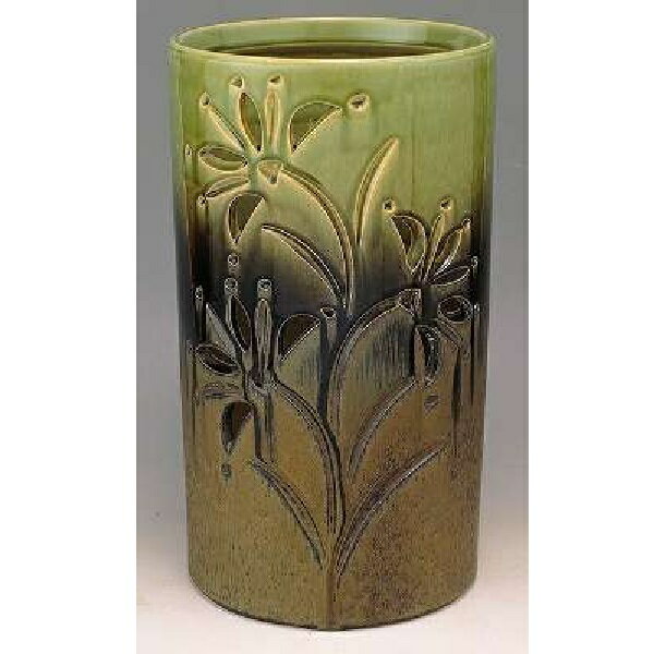 信楽焼 傘立・花すかし