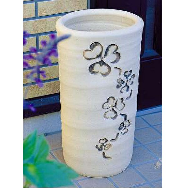 信楽焼 傘立・クローバー