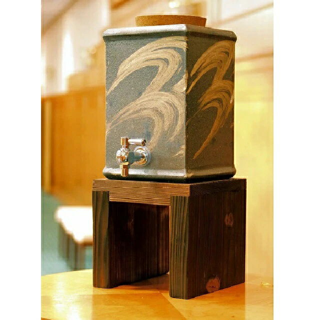 信楽焼 焼酎サーバー 角モダン (1升用)