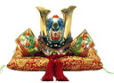 九谷焼 陶幸 KABUTO 10号兜 盛 布団・木札付 化粧箱 縦21×横30×高20cm