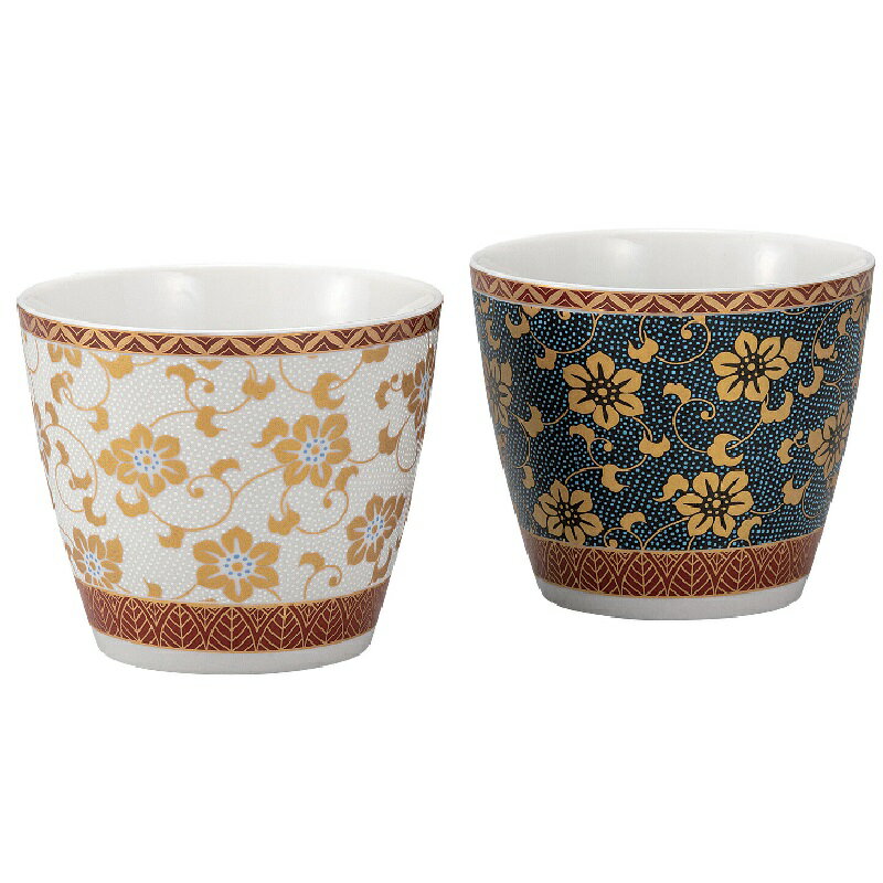 九谷焼 ペア焼酎カップ ・鉄仙紋