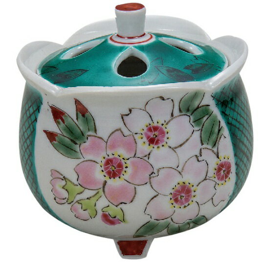 九谷焼　2.2号豆香炉 さくら＜新築　開業 引っ越し　結婚　お祝い　お返し　海外土産　敬老の日　父の日　母の日　海外土産＞