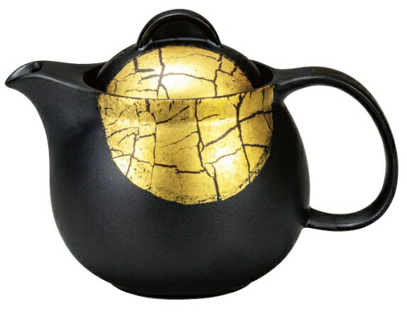 九谷焼　ポット急須 金箔彩 網付＜九谷焼 和食器 鉢 小鉢 人気 ギフト セット 贈り物 結婚祝い/内祝い/お返し＞