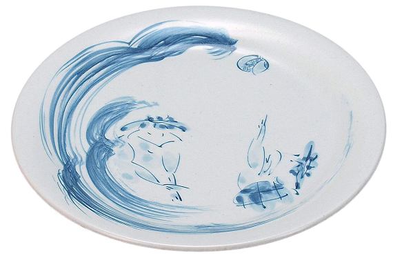 伝統工芸九谷焼　盛皿　大皿　8.5号皿 かっぱ＜九谷焼 和食器 人気　鉢　皿 ギフト 贈り物 結婚祝い　内祝い　お返し　敬老の日　父の日　母の日＞