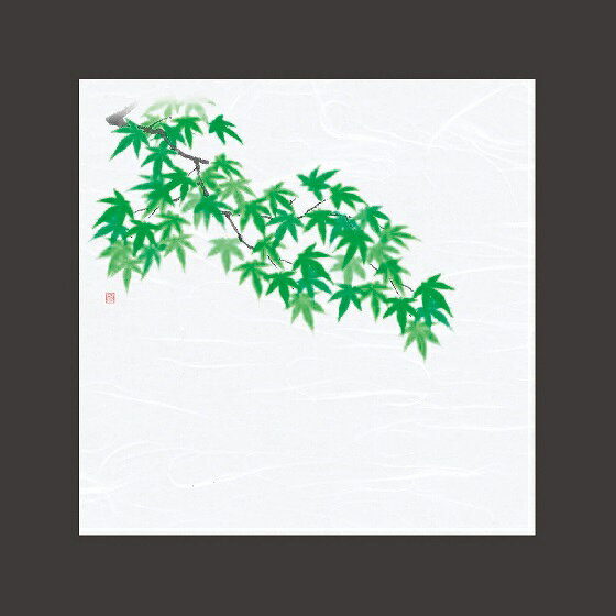 サイズ・約12x12cm ■生産地：日本 ■素材：PP(ポリプロピレン)/無蛍光雲竜和紙 無蛍光雲竜和紙に光沢を抑えたPPフィルムを貼合せた四季彩料理敷紙です。 ☆絵柄 の上に直接お料理を盛り付けることができます。　