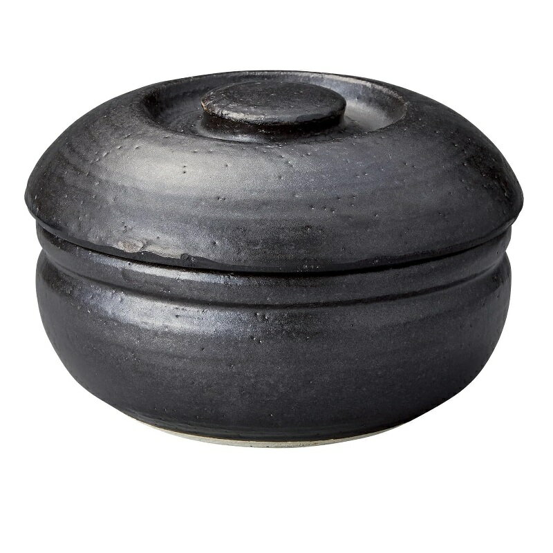 Rakuten - 萬古焼 おひつ 2合半おひつ器 黒釉