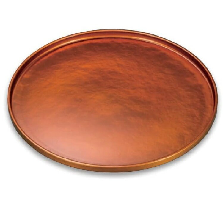 越前漆器・越前塗 漆遊館 茜布目裏黒石目 丸敷板