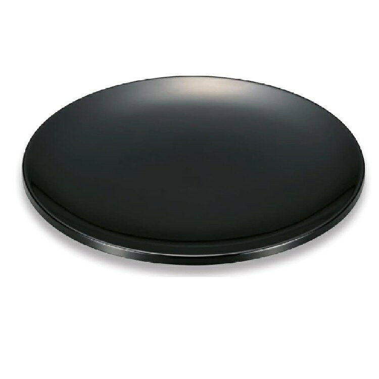 越前漆器・越前塗 漆遊館 黒（漆風塗） 11丸大皿