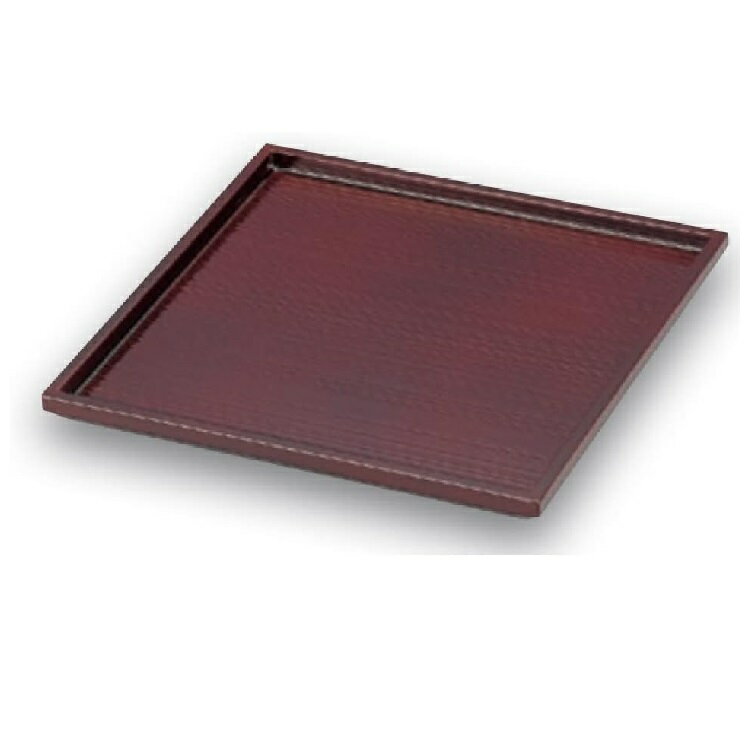 越前漆器・越前塗 漆遊館 総溜 60ヘギメ角皿