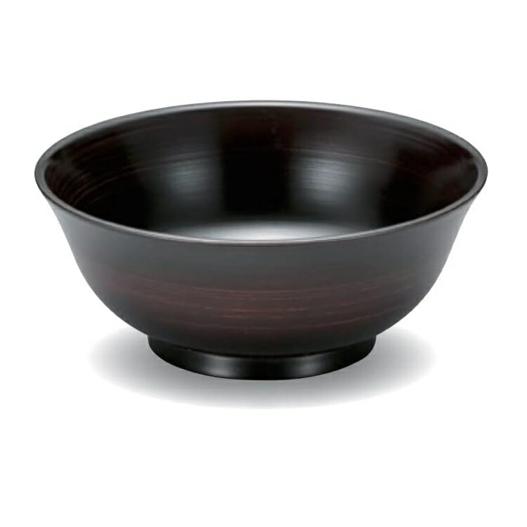 越前漆器・越前塗 漆遊館 刷毛目 ラーメン鉢 (曙)