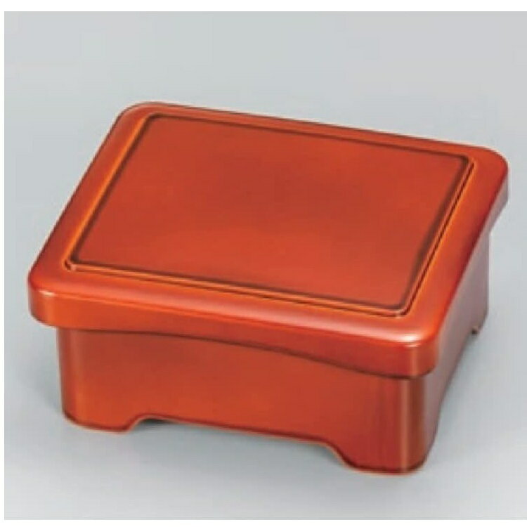 越前漆器・越前塗 漆遊館 うな重・丼重 春慶(漆風塗)内朱 段蓋1段 足付丼重