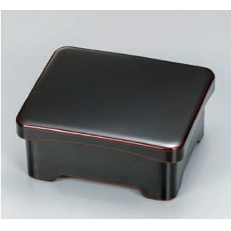 越前漆器・越前塗 漆遊館 うな重・丼重 溜内朱 平蓋足付丼重