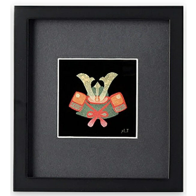 越前漆器・越前塗 雅乃 漆額 かぶと パネル (高野博代作)