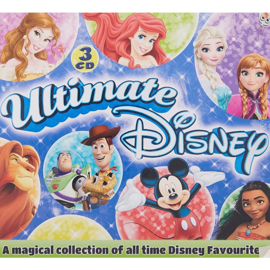 ディズニー サントラ サウンドトラック CD アルバム ULTIMATE DISNEY 全54曲 3枚組 輸入盤 ディズニープリンセス アラジン 美女と野獣 アナ雪 アナと雪の女王 トイストーリー イッツアスモールワールド シンデレラ ベスト 曲 歌 ディズニープリンセスCD ミッキーマウス