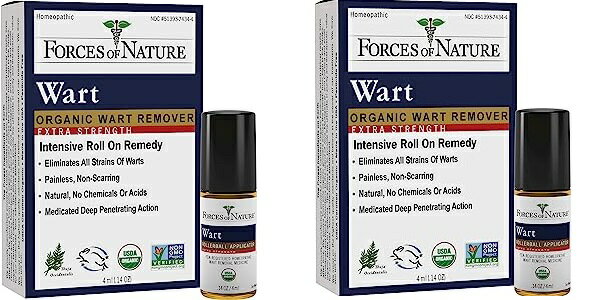 「お得な2本セット」Forces of Nature社 イボケア ハーブエキスオイル 4ml×2本 シミイボ イボ取り 首 いぼ首胸 ワキのイボ 顔イボ イボ 解消 老人性 いぼ 除去 イボ 薬 首 手 足 イボ 送料無料 いぼ 除去 顔 イボ イボとり薬 老人性 いぼ 除去にも wart Remover×2boxs