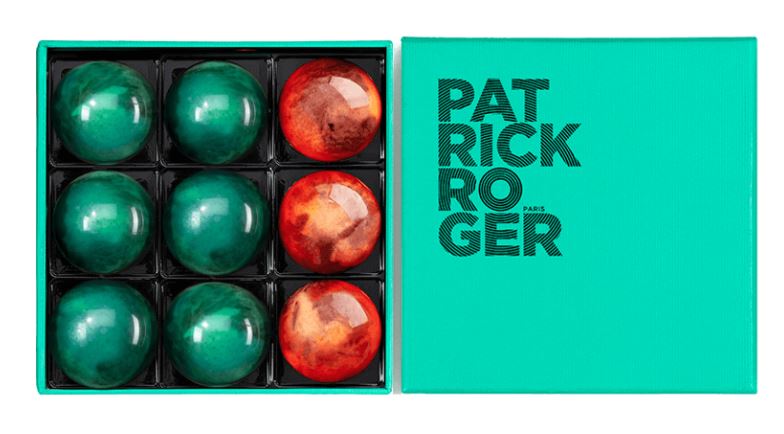 Patrick Roger パトリックロジェ氏ドームアソート 1箱（18粒入り）18 pices Demi sphres 2 Couleurs ドゥミスフェール 2色