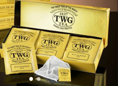 「ギフト包装」シンガポールの高級紅茶TWG ベインド ロゼ 布ティーパック15袋入り 母の日 ギフト 高級紅茶 バラ 薔薇