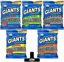 「お得な5袋セット」ジャイアントヒマワリの種いろいろな味5種類（142g×5袋） Giants Sunflower Seeds 5 Flavor Variety, 1 each Flavor (Pack of 5) ひまわりの種 食用