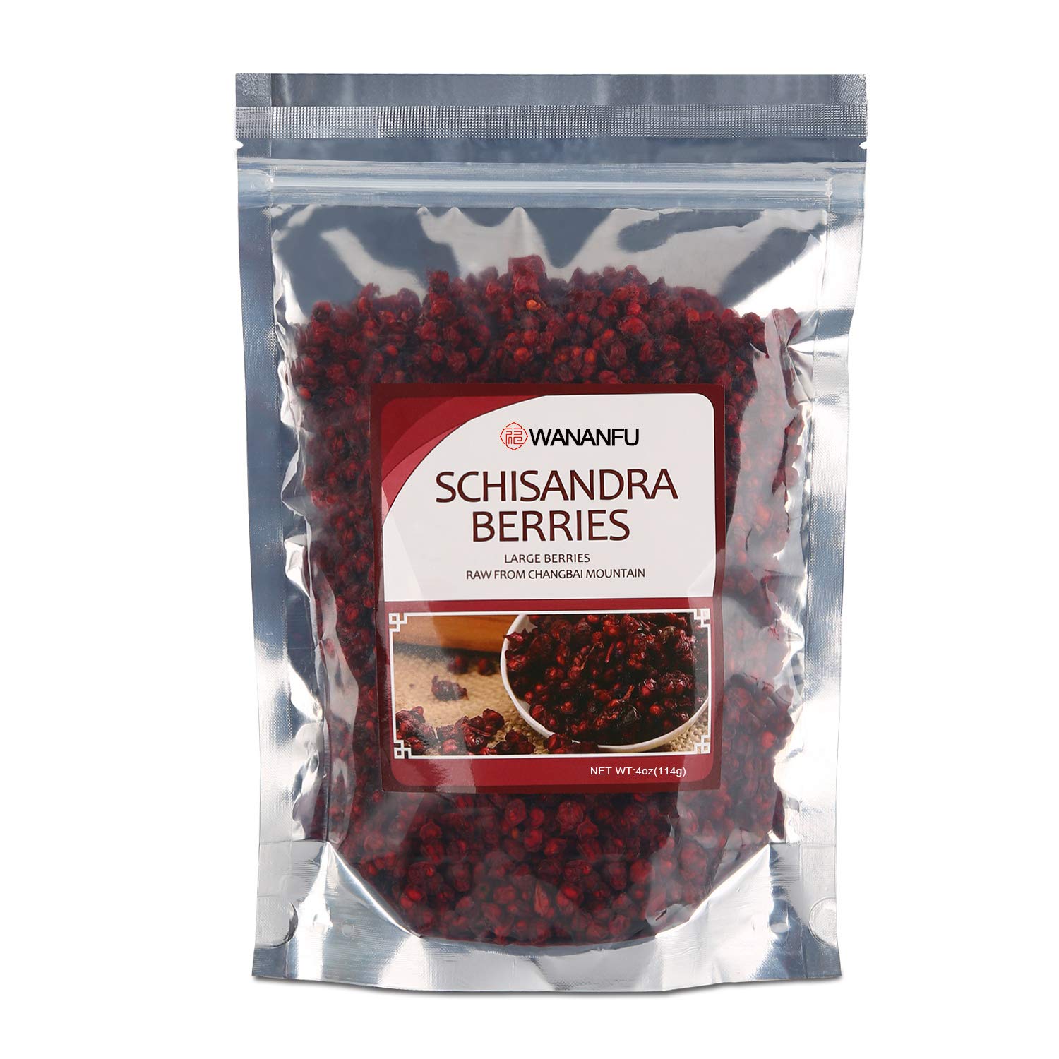 Wananfu社 Schisandra Berry Dried 五味子 - ドライシサンドラ(乾燥シザンドラ) 114g