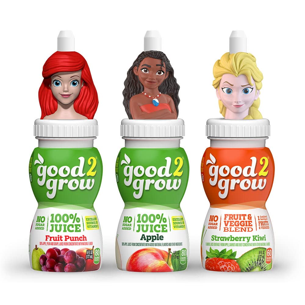 Good 2 Growҡåץ ե롼 ѥ ȥ٥꡼ 塼 Ի 1ܤ177ml3 good2grow Disney Princess 3 Flavor Fruit Juice Variety Pack (Apple, Fruit Punch, Strawberry Kiwi) 6oz Spill Proof Character Top Bottles with No Sugar Added