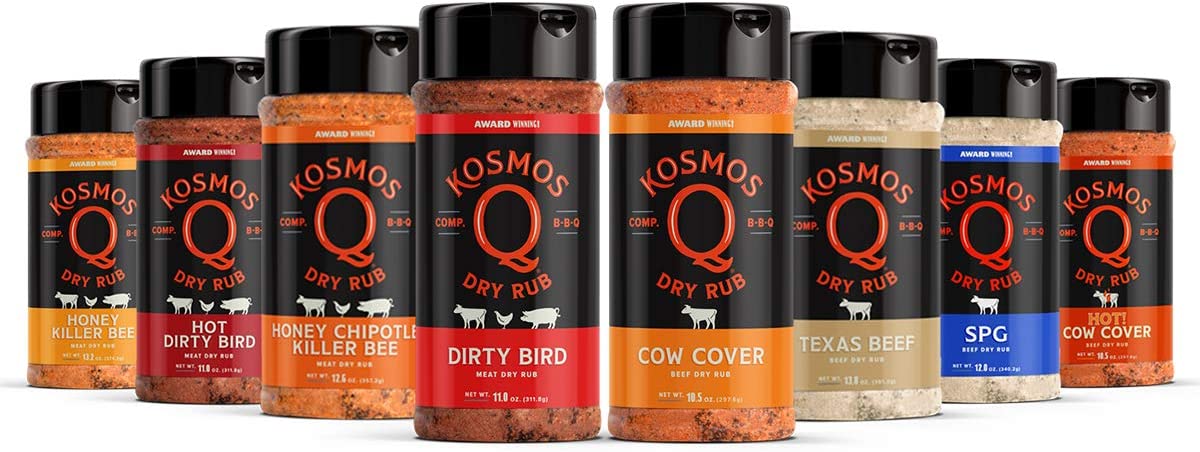 ⥹Q BBQ Х饨ƥե졼С 8(1ܤ297g) ͤ碌 Kosmos Q BBQ Rub Variety Flavors 8 Piece Assortment