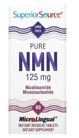 Superior Source社 高純度NMN ニコチンアミドモノヌクレオチド1粒あたり125mg配合 お口の中で溶けやすいトローチタイプ60粒入り
