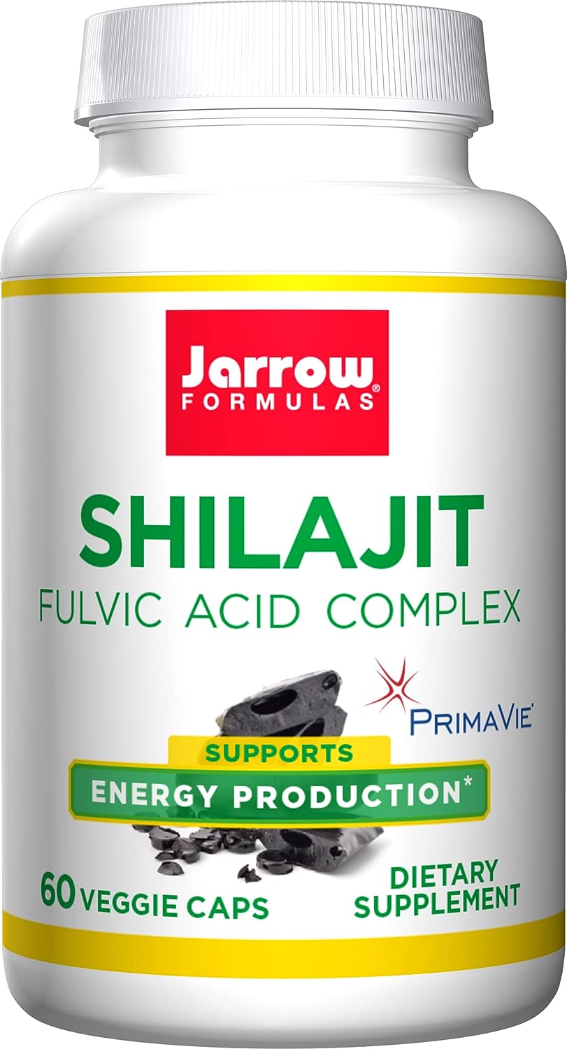 Jarrow Formulas社　シラジットフルボ酸 サプリメント1粒あたり250 mg配合60粒入り　Jarrow Formulas Shilajit Fulvic Acid Complex 250 mg - 60 Veggie Caps - Supports Energy Production, Mitochondrial Function & Co-Q10 Activity - Gluten Free - 60 Servings