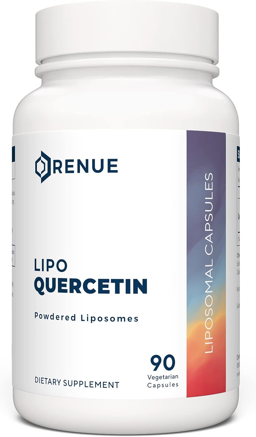 RENUE 社 リポソーム ケルセチン サプリメント 1粒あたり150mg 90粒入りRENUE Liposomal Quercetin Supplement 150 mg - Bioavailable Formula for Increased Absorption 90 Capsules