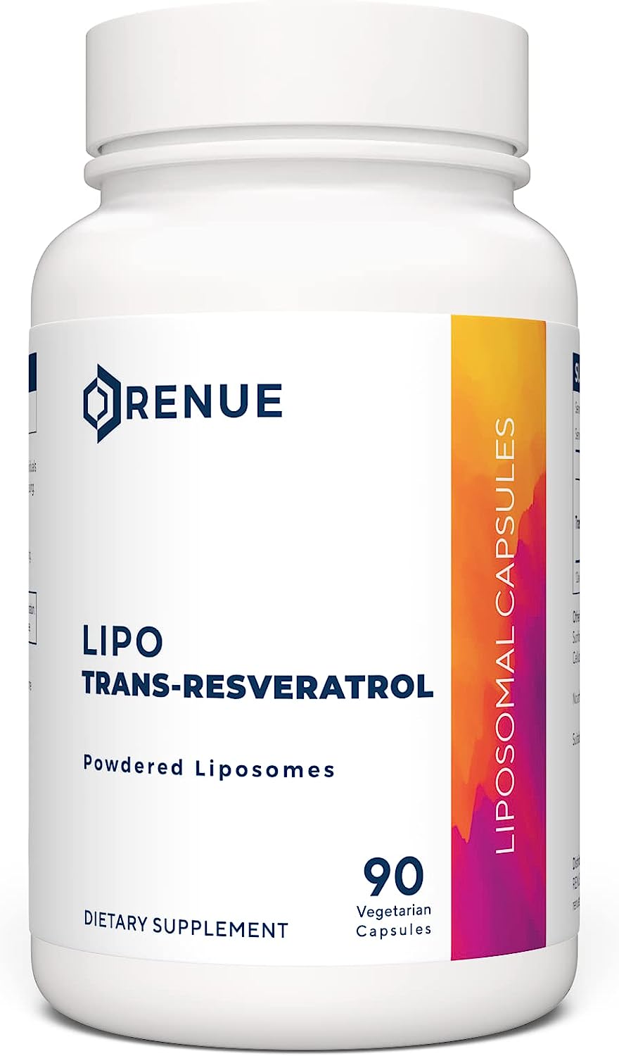 RENUE 社 リポソーム レスベラトロール サプリメント 1粒あたり125mg 90粒入りRENUE Liposomal Trans-Resveratrol Supplement 125 mg - Bioavailable Formula for Increased Absorption 90 Capsules