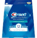 Crest 3DWhitestrips（3Dホワイトストリップス） Dental Whitening Kit 1 Hour Express 20枚