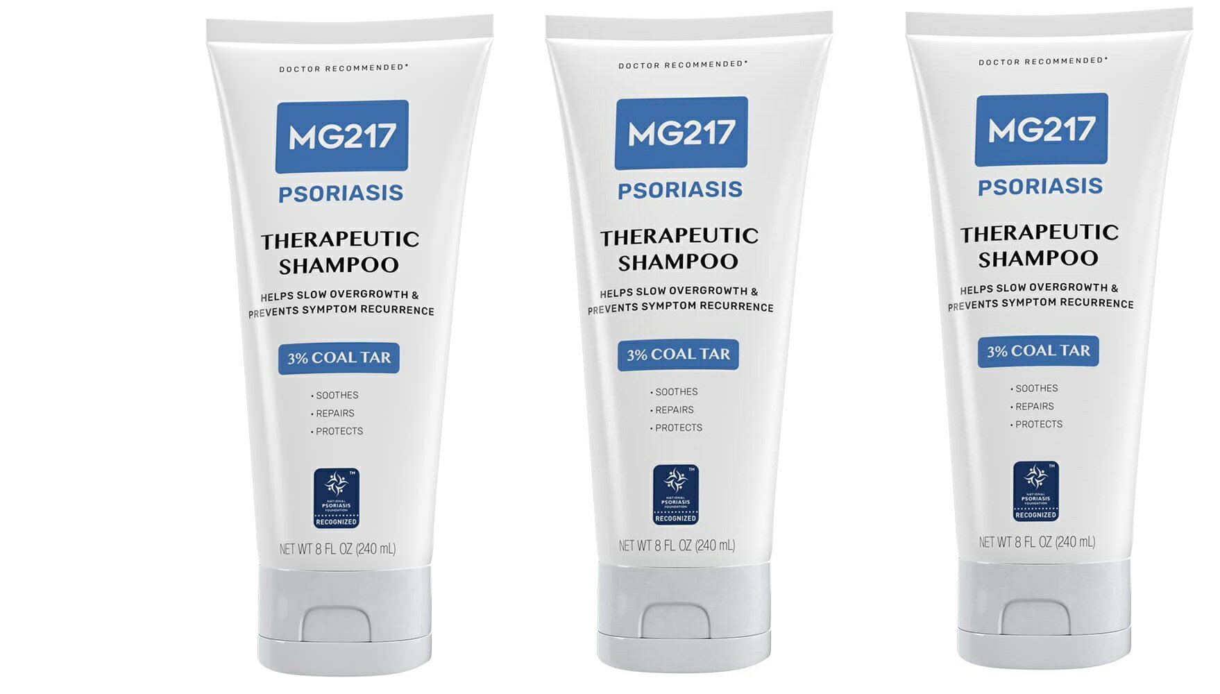 「お得な3個セット」MG217 シャンプー240ml×3本/MG217 Psoriasis Scalp Solutions, Shampoo 8 Ounce×3bottle