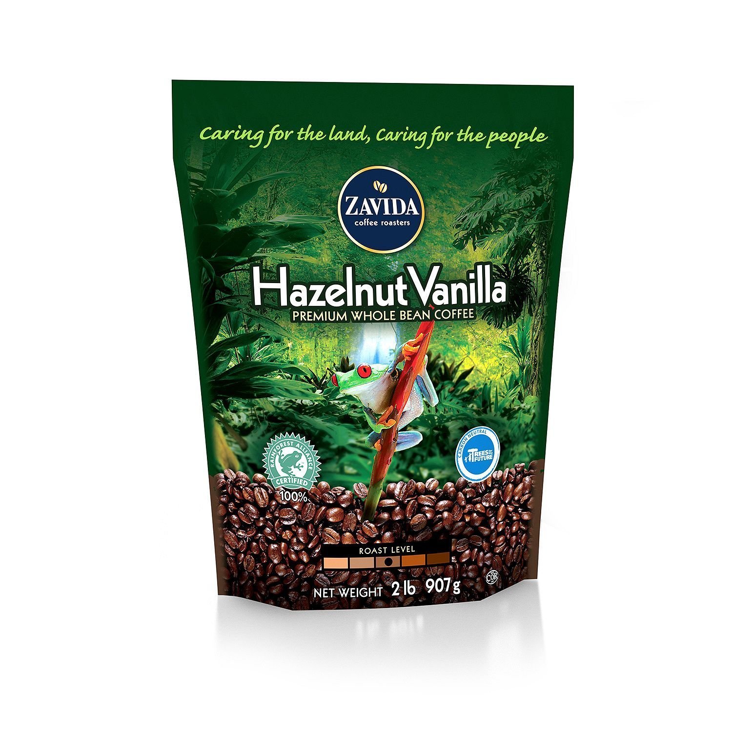 ■訳あり■2,250円引き Zavida Coffee社 Hazelnut Vanilla Whole Bean ザビダコーヒーヘーゼルナッツバニラコーヒー豆907g1袋