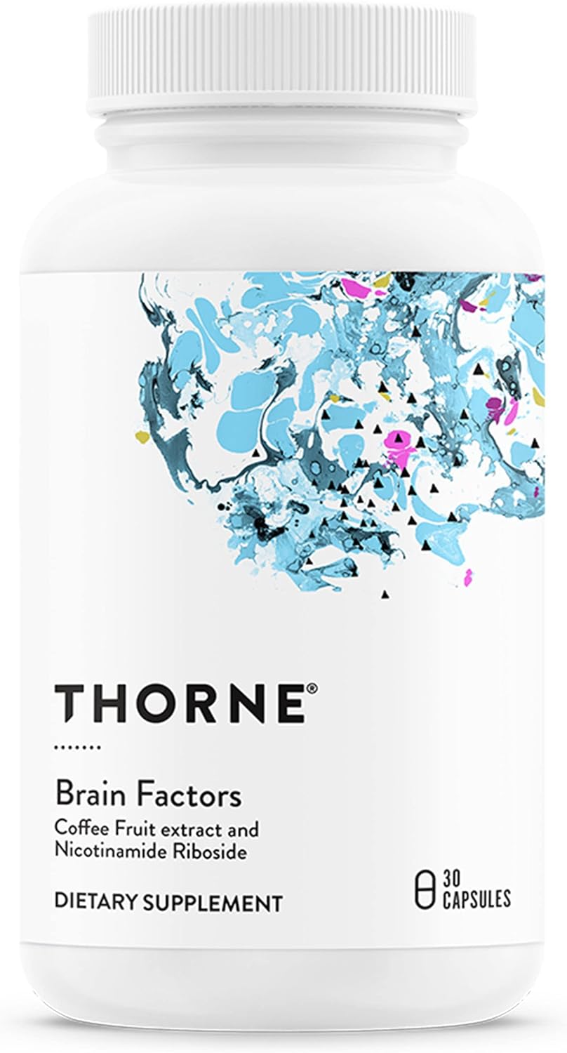 Thorne Research社 Brain Factorsブレインファクター1粒あたりニコチンアミドリボシド水素リンゴ酸塩415mg他配合サプリメント Thorne Research　ブレインファクターズ、30 カプセル 1本