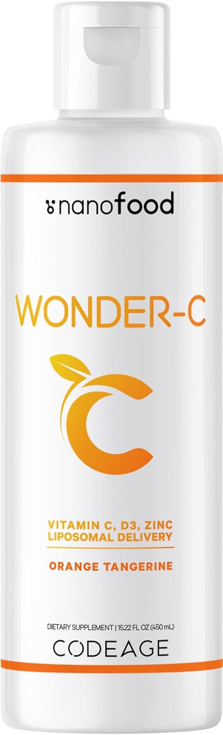 Codeage　Wonder-C（ワンダー - C）、リポソームデリバリー、オレンジタンジェリン、473ml（16液量オンス）サプリメント