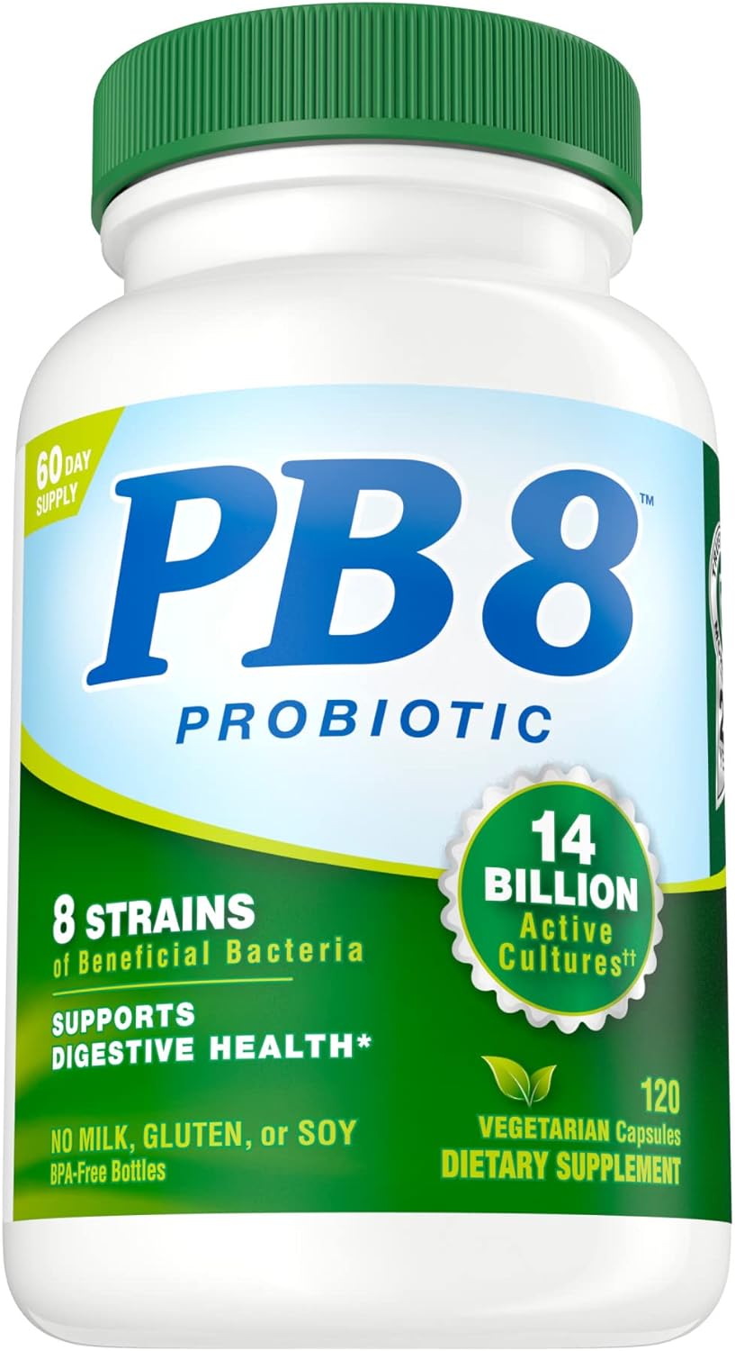 Nutrition Now社PB 8プロバイオティクス生きた乳酸菌ラクトバチルスアシドフィルス、ビフィドバクテリウムラクチス、ラクトバチルスプランタルム、ラクトバチルスカゼイ他4種類配合サプリメント120粒