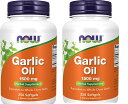 ■お召し上がり方■1日1-3粒を目安にお召し上がりください。NOW Supplements, Garlic Oil 1500 mg, Serving Size Equivalent to Whole Clove Garlic, 250 Softgels　NOW　ガーリックオイル (1500mg) 180ソフトジェル