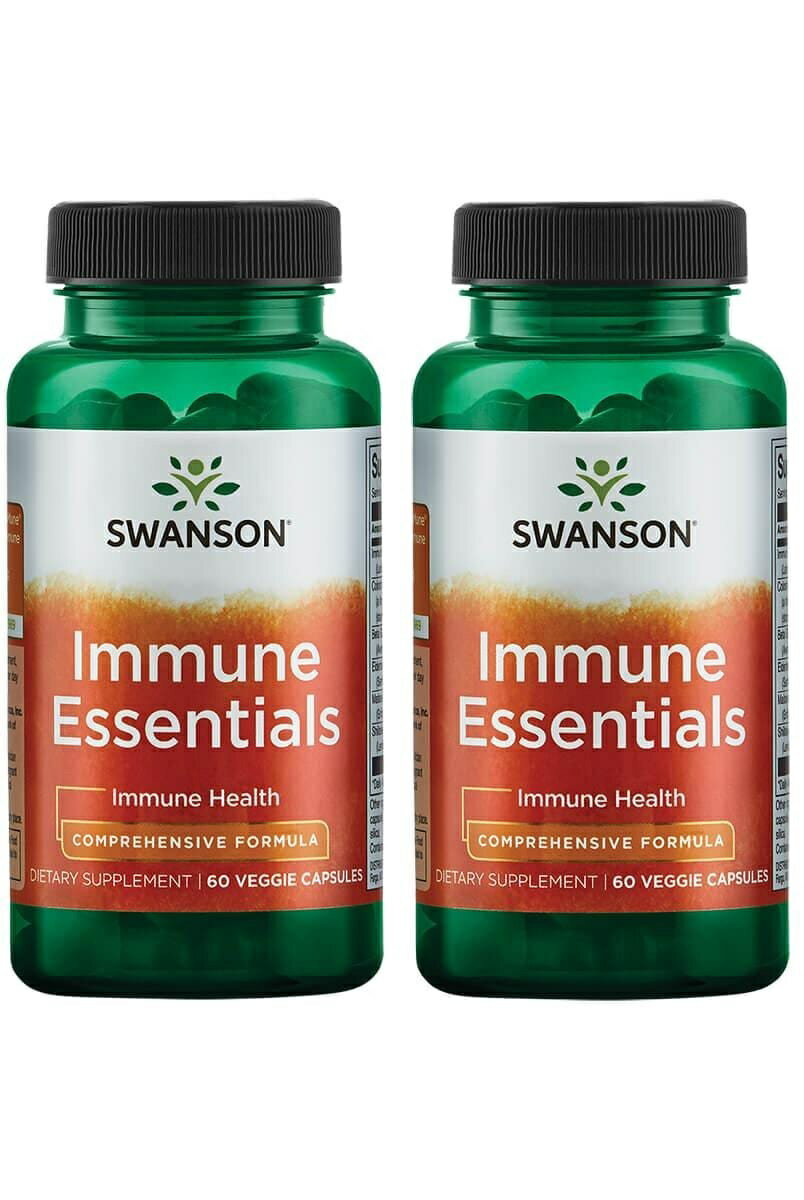 ■訳あり■「お得な2本セット」Swanson社 Immune Essentials イミューンエッセンシャルズ 60粒サプリメント2本