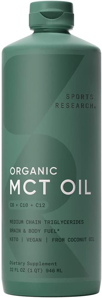 Premium MCT Oil derived only from Organic Coconuts 32oz BPA free bottle | The only MCT oil certified Paleo Safe Sports Researc..
